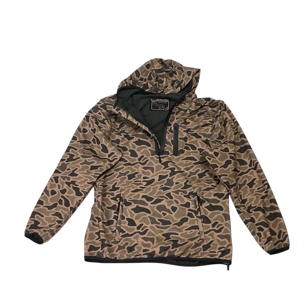 Burlebo Duke Tech Mid-layer Pullover Sz Large Gauge Camo - Picture 4 of 7
